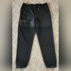 Grundens Black Bulkhead Tech fleece Fishing pants Large 20021-001-0014